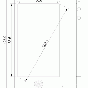 längeres iPhone 5-blueprint